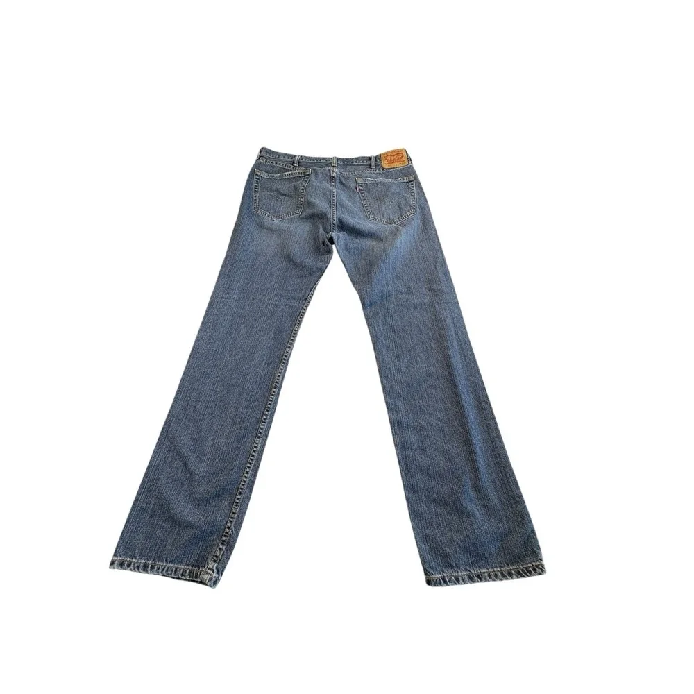 Levi's 505 Regular Fit Straight Leg Jeans Men's 38x34 Blue Denim